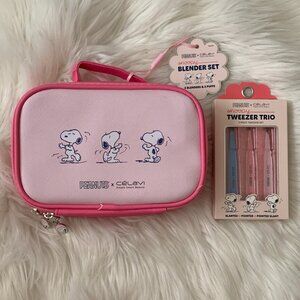 PEANUTS X CELAVI Peanuts Snoopy Blender Set & Tweezer Trio Set